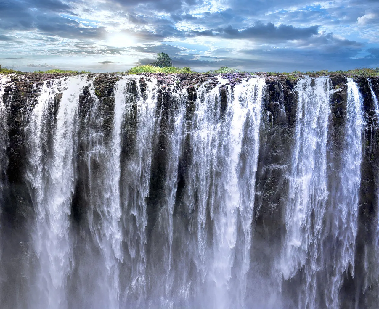 victoria falls, waterfalls, cliff, water, mist, mountain, gorge, deep, abyss, river, beauty, view, fog, scenic, national park, wilderness, nature, clouds, zambezi, zimbabwe, africa, victoria falls, victoria falls, victoria falls, victoria falls, victoria falls